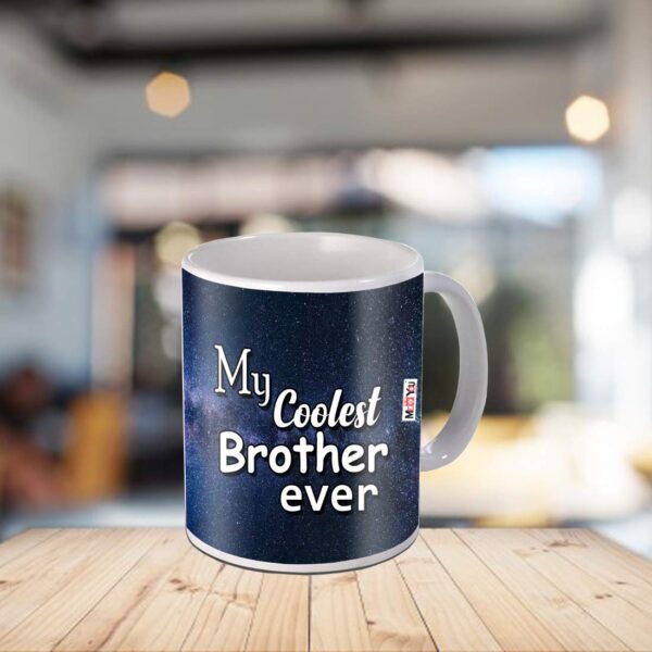 Rakshabandhan Gifts – Rakhi with Roli, Milk Chocolate Bar, and Printed Mug Combo for Brother - Image 2