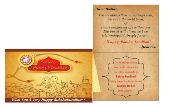 Rakshabandhan Gift Combo for Brother – Rakhi and Chocolate for Bhaiya and Bhai - Image 2