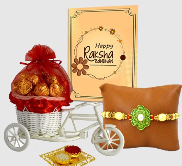 Premium Rakhi with Luxurious Gift Hamper for Brother – Sweet Rakshabandhan Gift