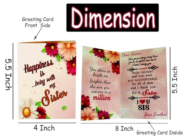 Unique Gift for Sister, Return Rakhi Gift for Sister, Birthday Gift for Sister Special, Anniversary Gift for Sister - Image 3