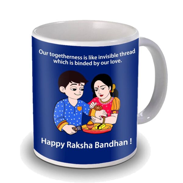 Set of Designer Rakhi with Chocolate and Coffee Mug, Watch - Image 2