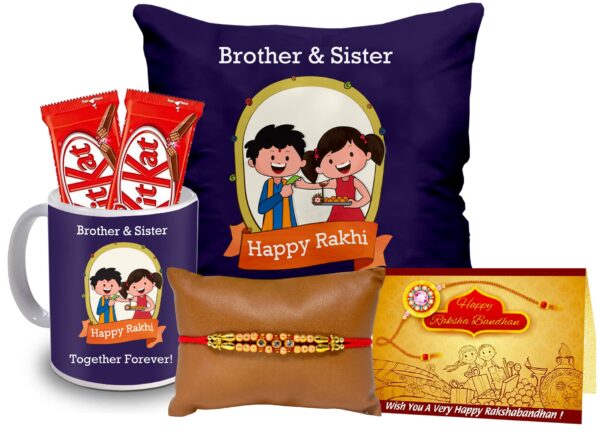 Rakshabandhan Gift Combo for Brother – Rakhi and Chocolate for Bhaiya and Bhai
