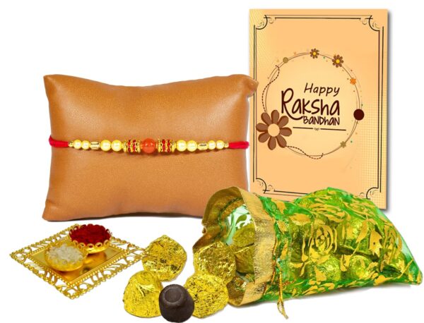 Rakhi gifts for brother Raksha Bandhan gift set Traditional Rakhi gifts Rakhi and chocolate combo
