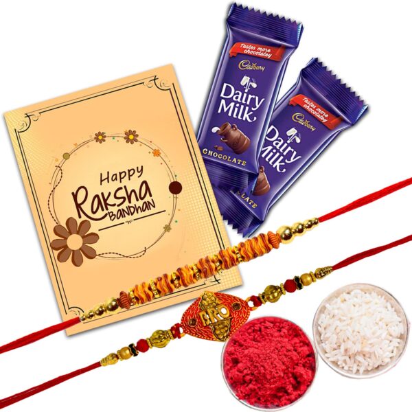 Rakshabandhan Gift Set for Brother – Designer Rakhi Gift Combo for Bhaiya