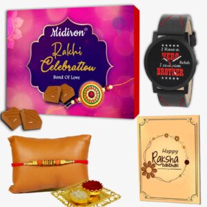Raksha Bandhan gift for brother, Rakhi combo gift, Rakhi with chocolate and card, traditional Rakhi gift, Rakhi gift set with roli chawal, send Rakhi to brother, Rakhi with sweets and card, Rakhi hamper with chocolate,
