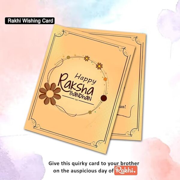 Rakhi for Bhai, Bhaiya, and Brother – Designer Rakhi Gift Hamper - Image 6