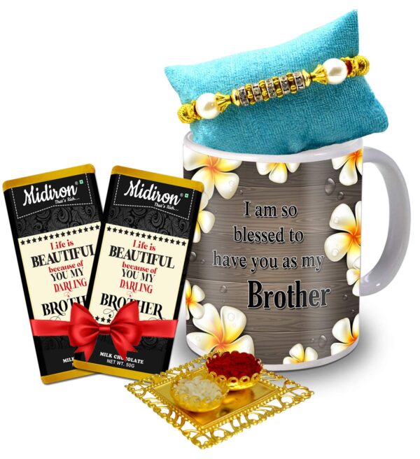 Rakhi for Brother – Rakshabandhan Gift Pack with Chocolate  & Rakhi