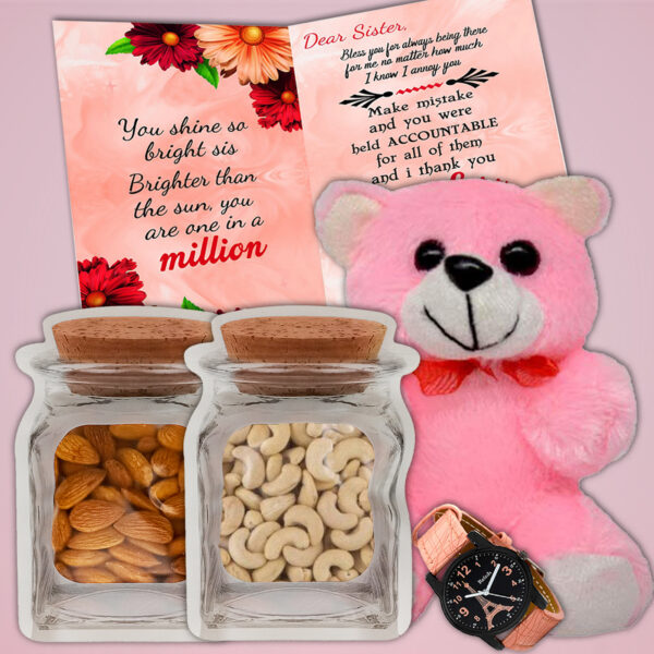 Premium Raksha Bandhan Hamper – Unique Rakhi Gifts with Return Gift for Sister
