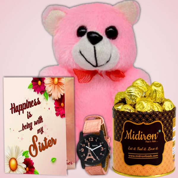 Raksha Bandhan Hamper for Sister with Chocolate - Best Gift for Sister on Rakhi