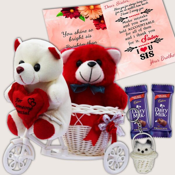 Gift for Sister on Rakhi with Chocolate - Raksha Bandhan Hamper Featuring Delicious Chocolate for Sister