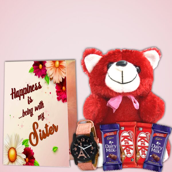 Raksha Bandhan Surprise Gift for Sister with Chocolate - Thoughtful Rakhi Hamper for a Sweet Celebration