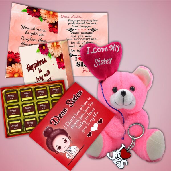 Gift for Sister on Raksha Bandhan with Chocolate - Rakhi Festival Hamper with Chocolate