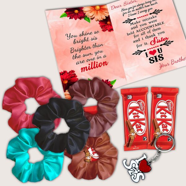 Gift for Sister on Rakhi with Assorted Chocolates & Sweet Raksha Bandhan Hamper for Your Beloved Sister
