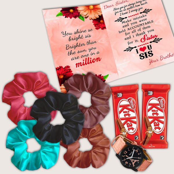 Raksha Bandhan Gift for Sister with Chocolates & Rakhi Special Surprise Hamper to Make Her Day