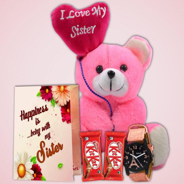 Raksha Bandhan Special Hamper for Sister with Chocolate & Unique Rakhi Present to Make Her Smile