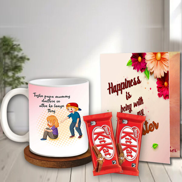 Return Gift for Sister - Raksha Bandhan Gift for Sister, Traditional Rakhi Gift Box, Festival Gift Combo