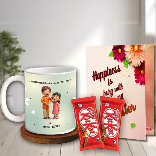 Gift for Sister on Raksha Bandhan - Return Gift Box, Indian Festival Combo, Rakhi Day Gift Set