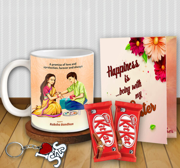 Rakhi Celebration Gift for Sister - Return Gift Combo, Festival Gift Box for Sister, Raksha Bandhan Set
