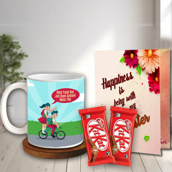Gift Combo for Sister - Return Gift on Raksha Bandhan, Rakhi Festival Pack, Traditional Gift Idea