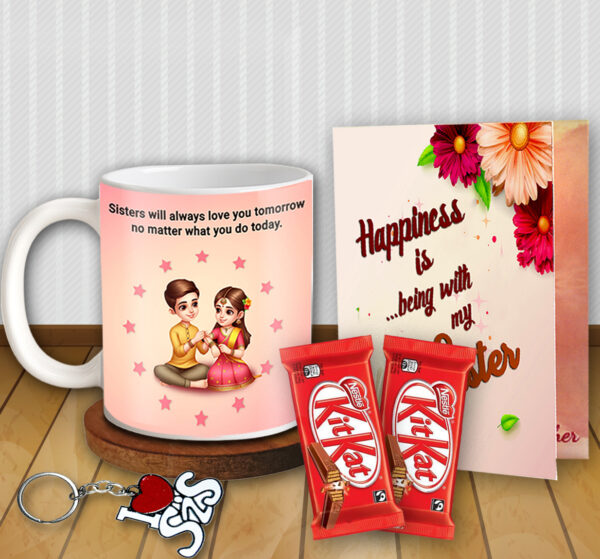 Rakhi Combo Pack for Sister - Return Gift Set, Traditional Raksha Bandhan Box, Festival Gift Idea