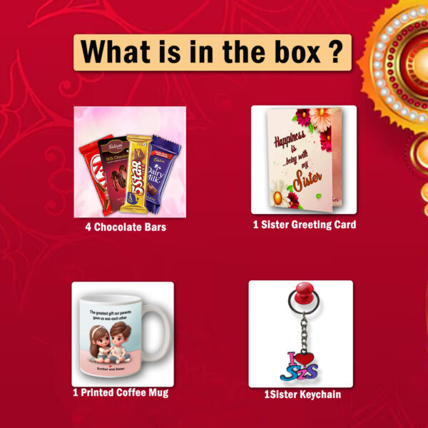 Rakhi Hampers for Sister – Raksha Bandhan Gift Sets with Return Gifts for Elder Sister - Image 4