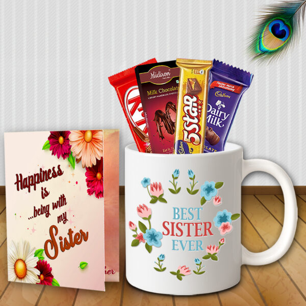 Rakhi Return Gift for Sister - Combo Gift Hamper, Raksha Bandhan Box