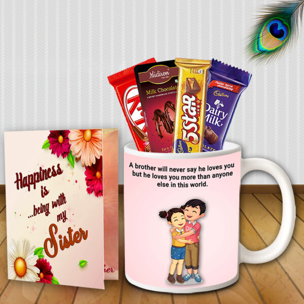Raksha Bandhan Gift for Sister - Return Gift Hamper, Rakhi Combo Box