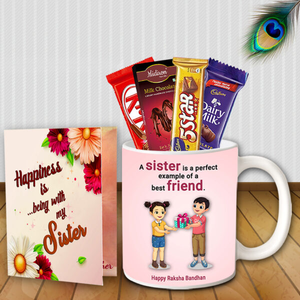 Return Gift for Sister - Rakhi Combo Pack, Raksha Bandhan Gift Hamper